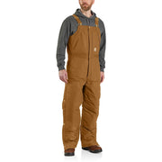 Carhartt 106682-Brn Firm Duck Extreme-Warmth Loose-Fit Insulated Bib Overalls for Men - Carhartt Brown - L - Regular