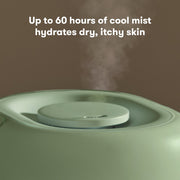 Frida Baby 3-in-1 Cool Mist Humidifier with Essential Oil Diffuser and Nightlight, Top-Fill, 60 Hour Runtime, Whisper Quiet, Sage Green
