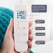 TCVOR Extra Large Heating Pad, 17 x 33 in, Super Soft Flannel, 6 Heat Settings, 6 Timer Options, Corded Electric NA-H1223C