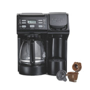 Hamilton Beach FlexBrew Trio Drip Coffee Maker, Single Serve and 12-Cup Pot, Programmable, Fast Brewing, Removable 56 oz Reservoir, White, 49917