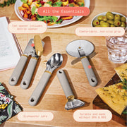 Beautiful 19656 4-Piece Essentials Gadget Set, Porcini Taupe by Drew Barrymore