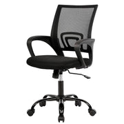 BestOffice Mesh Office Chair Desk Computer Ergonomic Adjustable Stool Back Support Rolling Swivel Chair for Women & Men, Black