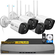 OOSSXX OO-BPF4PC5.0MP 4 Pieces 5MP Wireless Security Camera System