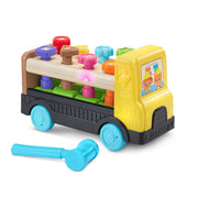 VTech LeapFrog Tap-a-Peg Wooden Truck, Multi-Colored Educational Toy for Toddlers, 11.3 in, 2.43 lb, 80-619500