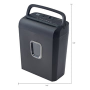Pen & Gear C223-A Tabletop 6-Sheet Micro-Cut Paper Shredder, Black