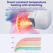 INSMART EMS Neck Massager, Portable Cervical Stretcher with Airbag Massage, Smart Heat Therapy, 9 Intensity Levels, LCD Remote Control
