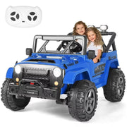 Funtok 24 Volt 2 Seater Kids Ride on Truck, Blue