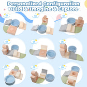 Yexmas 6-Piece Toddler Climbing Toy Set with Ball Pit, Soft Foam, Multicolor, SF005E