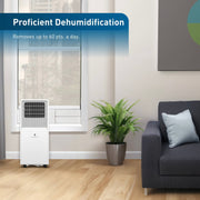 Friedrich 10000 BTU 3-In-1 Portable Air Conditioner with Wi-Fi Control, White, ZCP10SB