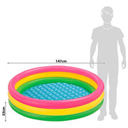 Intex 57422EP Sunset Glow Pool Ring With Inflatable Floor, 58