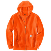 Carhartt Midweight Full-Zip Long-Sleeve Hooded Sweatshirt for Men - Brite Orange - L