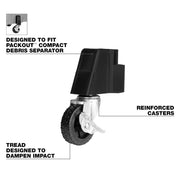 Milwaukee 49-90-2201 Caster Kit For Packout Debris/Dust Separator