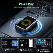 Lamtto AI Box Wireless Carplay Adapter Support, Black
