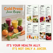 HYSapientia Cold Press Juicer Machine, Masticating Juicer with 250W Motor, 4-Inch Wide Chute, 1000ml Juice Cup, Silver, SD603