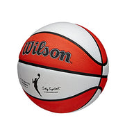 Wilson WTB5200ID062PK WNBA Authentic Outdoor Basketball, Orange and White, 28.5 In.
