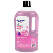 Equate Kids Bubblegum Scented Bubble Bath, Gentle Paraben-Free Formula, 64 Fl Oz, Easy-to-Pour Bottle with Handle