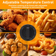 Bluebow Electric Deep Fryer, 2.5 Quart Capacity, Adjustable Temperature, Wide Viewing Window, Stainless Steel