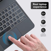 INI Magic Keyboard Case for iPad Air 11 inch M3 M2, iPad Pro 11 inch, Magnetic Attachment, Multi-Touch Trackpad, Backlit Keyboard