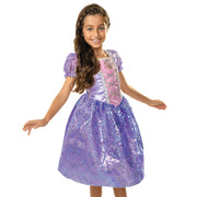 Jakks Pacific 23726 Disney Girls Tangled Rapunzel Purple Play Dress Outfit, 4-6X