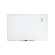 U Brands Magnetic Dry Erase Board, 35 x 23 in, Gold Aluminum Frame, Includes 2 Magnets, Marker with Eraser, Snap-On Tray, 7283U00-01