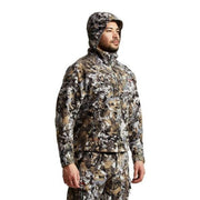 Sitka Stratus Windstopper Hunting Jacket, GORE-TEX INFINIUM, Water Repellent, Removable Hood with Hearing Ports, Safety Harness Pass-Through, Medium Tall, 50242-EV-MT