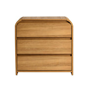 Better Homes & Gardens BHD536249972005 Juliet 3 Drawer Nightstand with USB, Light Honey