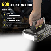 AVAPOW T09C Jump Starter with Air Compressor, 4000A Battery Jump Starter (for All Gas or Up to 10L Diesel), 150PSI Digital Tire Inflator with Emergency Light