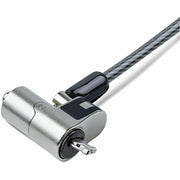 Startech Nano Laptop Cable Lock, 6.6ft Cut-Resistant Steel Cable, Keyed Anti-Theft Lock, Zinc-Alloy Plated, Compatible with Ultra-Slim Notebooks and Nano Slot Devices