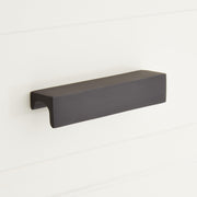 SOLID BRASS CABINET PULL 4 SATIN BLACK