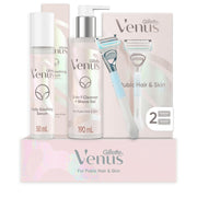 Gillette Venus for Female Pubic Hair and Skin Regimen Shaving Set, White