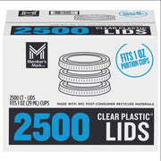 M M Clear Portion Lids 1oz., 2,500ct. - Disposable