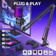 ZealSound BKD-11 Pro Gaming USB Microphone