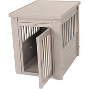New Age Pet EHHC405S ecoFlex Pet Crate/End Table, Grey, Small
