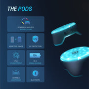 Blazepod Reaction Training Platform Trainer Kit with 6 Color-Coded Pods, Charging Base, Carrying Case, Black, 212402