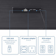 Crosley Stereo System CR3504A-BK - BLACK ONE SIZE