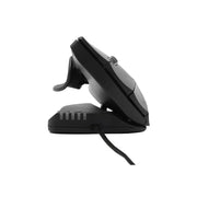 Contour Design Unimouse Left-Handed Adjustable Ergonomic Wired Vertical Mouse, 6 Programmable Buttons, USB-C, Matte Black, CDUMBK21002