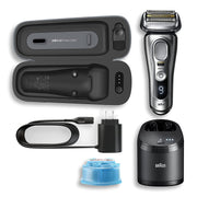 Braun 9477cc Razor for Men Wet & Dry Electric Foil Shaver with ProLift Beard Trimmer, Cleaning & SmartCare Center & Charging Power Case, Galvano Silver