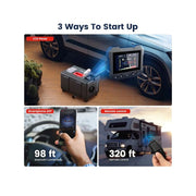 HCALORY HC-A03 Diesel Air Heater 12V & 110V-240V 5KW-8KW Horizontal All-In-One Portable Parking Heater, Black