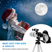 TopVision My-Tw0013 300mm Portable Refractor 70mm Telescope With Phone Adapter & Adjustable Tripod