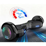 MOSTA LBW21 Bluetooth Hoverboard with LED Headlight, 6.5 inch Black