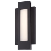 George Kovacs Insert LED Outdoor Wall Sconce, Pebble Bronze, 12 Inch, Dimmable, ADA Compliant, P1230-286-L
