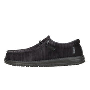 HEYDUDE Wally Stretch Sox Men's Loafers, Breathable Knit, Memory Foam Insole, Black, Size 8M, 41898-060