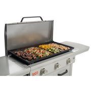 LOCO LCG3ST3C36 36 in. Cooking Space, Close Cart 3-Burner Propane Grill/Griddle in Beige/Bisque