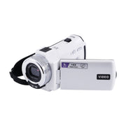 Vivitar PopCam Digital Camcorder, 48MP, Full HD 1080p Video, 3-Inch Flip Screen, 16x Digital Zoom, Built-In Microphone, White