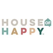 House of Happy Scallop Art Cart, Natural Finish, Three Shelves, Dual Chalkboard Sides, Locking Metal Casters