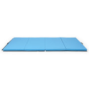 CAP Barbell Folding Exercise Training Gymnastics Balance Mat, 10 ft x 4 ft x 2 in Thick, Blue, MTIS-9204-BL10P