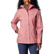 Columbia Arcadia II Rain Jacket for Ladies, S, Pink Agave - 100% Nylon