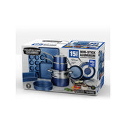 Granite Stone Diamond 7522 Cookware Set Granite Stone, 15 Piece Bakeware, Blue