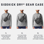 YETI Sidekick Dry 3L Gear Case, Waterproof Dryhide Shell, HydroShield Magnetic Closure, Venom