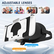 Kocwell VR Headset for Nintendo Switch, Adjustable High-Definition Lenses, Lightweight Durable Design, Black